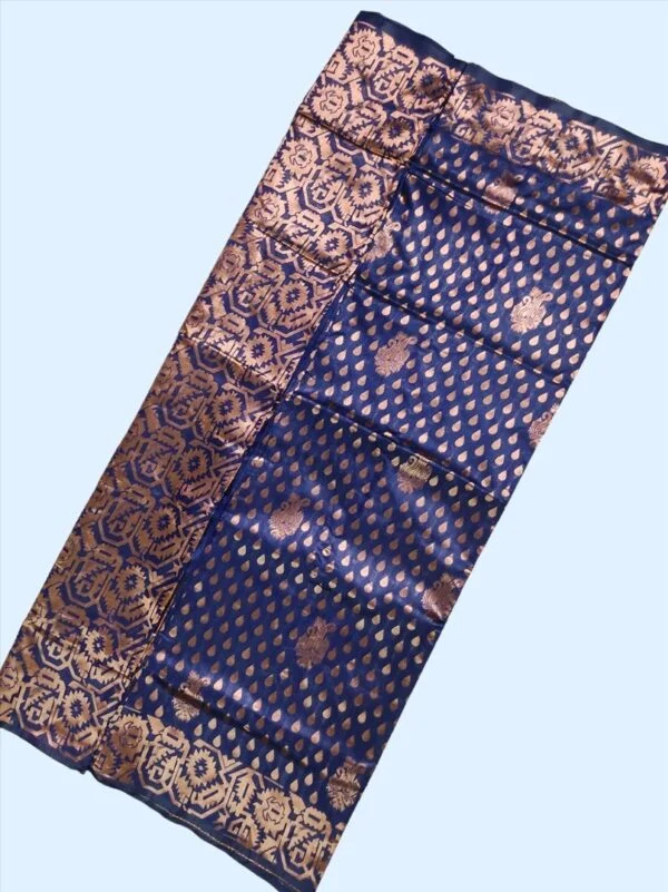 MFM copper Silk saree of Navy blue colour B