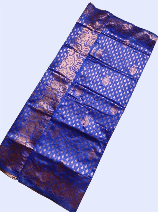 MFM copper Silk saree of royal blue colour